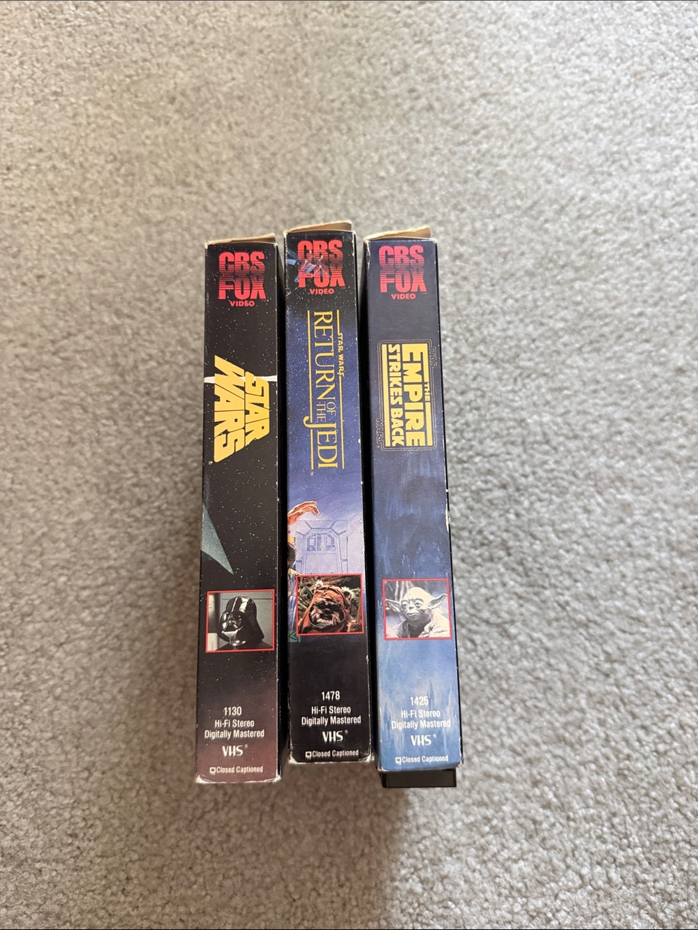 Star Wars Trilogy VHS Set -